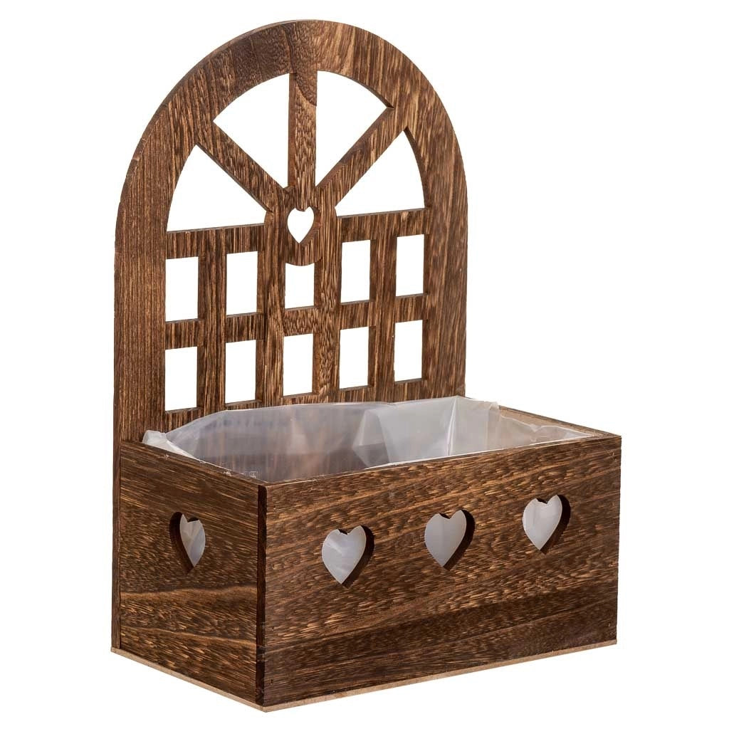 Supporto in legno marrone 25x15x35,5h