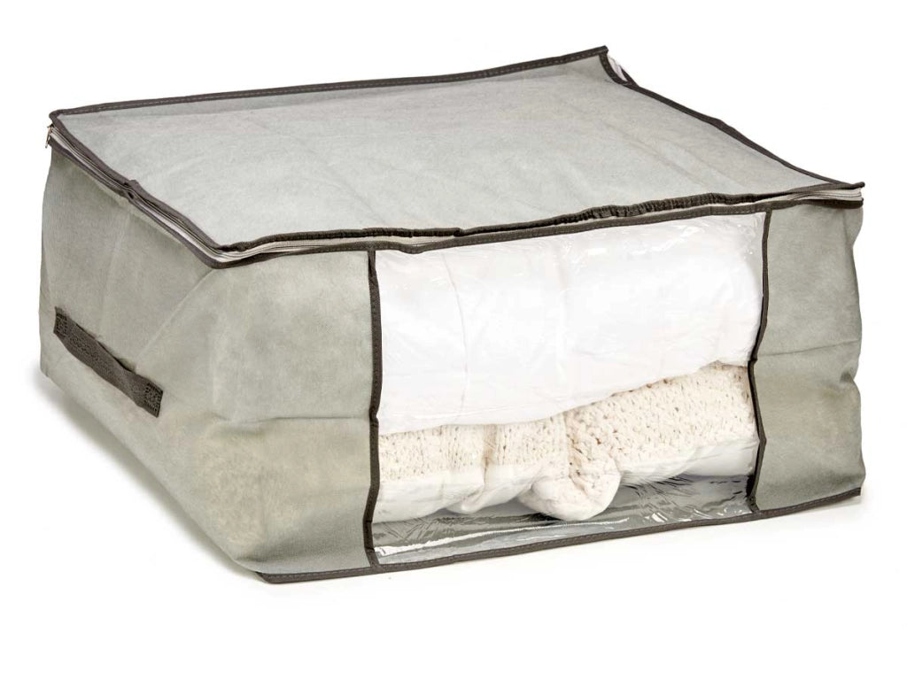 Scatole Kit 4pz Contenitori Indumenti Piumoni Vestiti Organizer Armadio 60x45x30