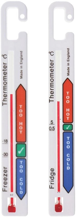 Sistema di Misurazione Temperatura per Frigorifero - Zone di Temperatura Colorate per il Riciclo di Alimenti in Sicurezza
