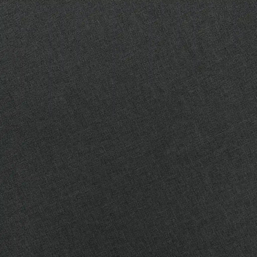 Poltrona con Poggiapiedi Grigio Scuro in Tessuto