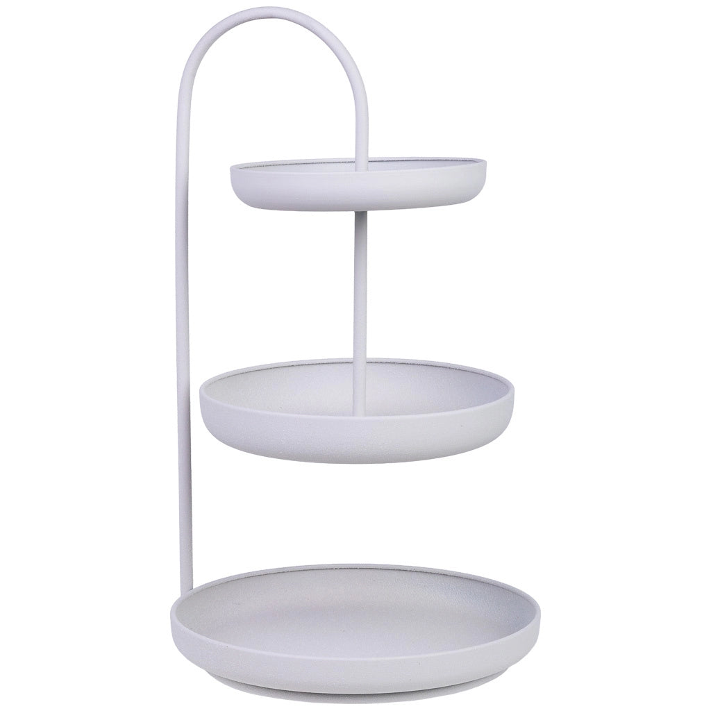 Vassoio decorativo in metallo 31x30x53h cm