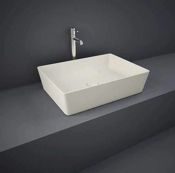 Lavabo rettangolare Rak Ceramics Feeling Beige Matt