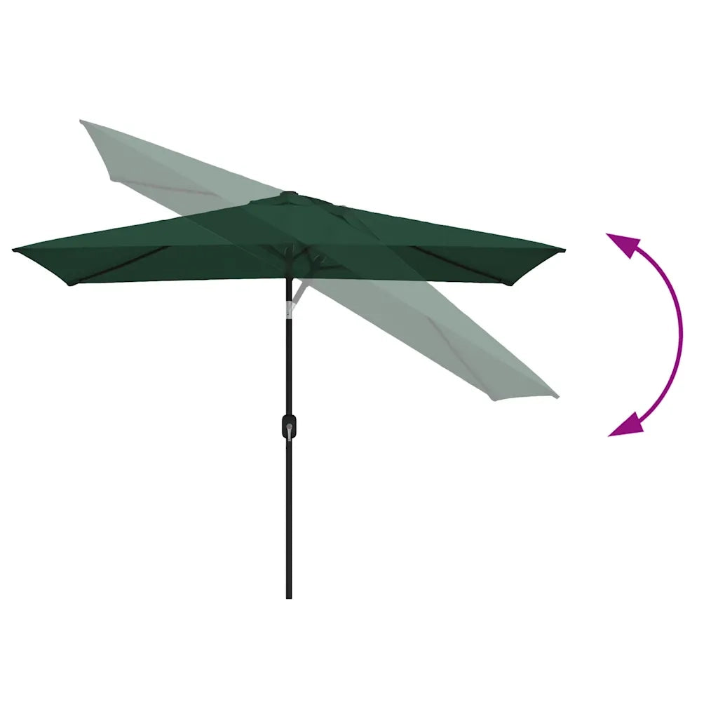 Parasole 200 x 300 cm Verde Rettangolare 40771