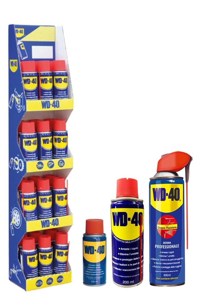 SBLOCCANTE LUBRIFICANTE 'WD-40' 100 ml - Expo Appendibile - 24 pezzi- WD-40