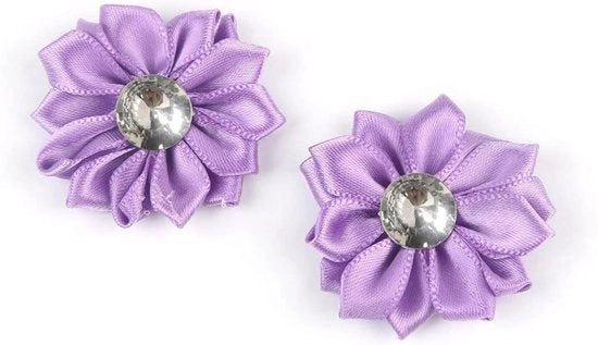 Fiori di strass - Strass - 20 pezzi 4 cm - Adatto per decorazione di feste e party - Adatto per scrapbooking e decorazione di capelli