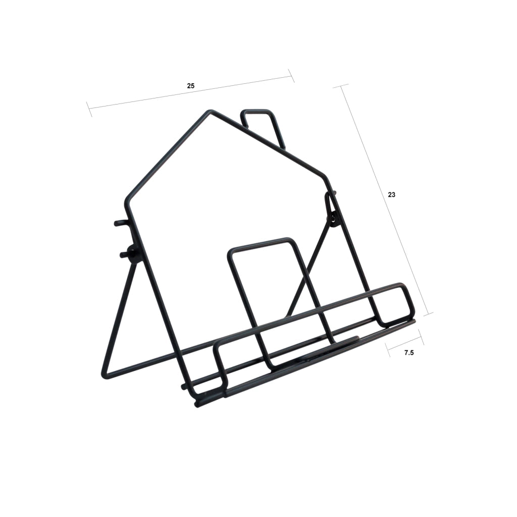 Supporto per libro HOME nero