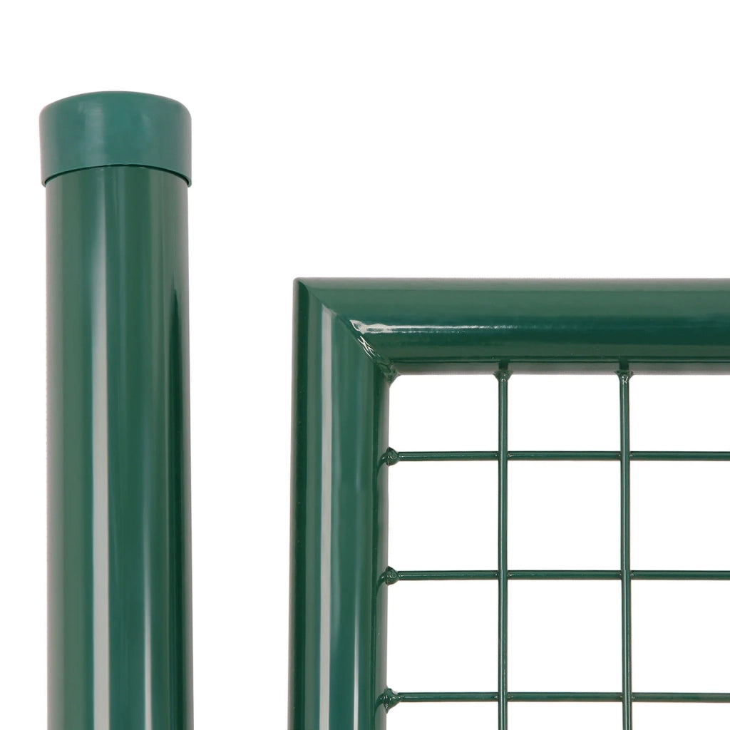 Kit completo cancello in rete per orto in acciaio zincato 106 x 6 x 150 cm con serratura 12_0001946