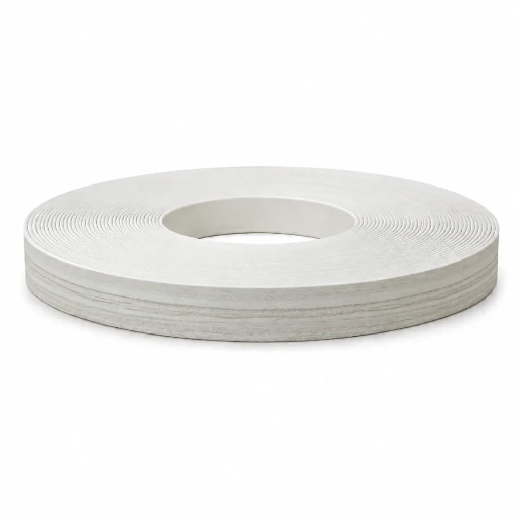 Calandrelli Bordo Melaminico Precollato H 22 mm Sp. 0,45 mm  [Larice Bianco] - 10 MT