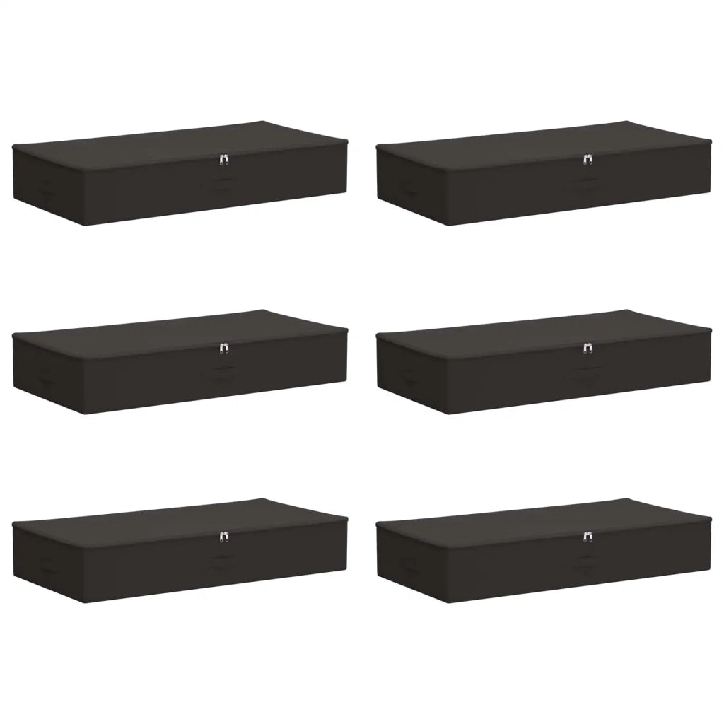 Scatola di Stoccaggio 6 pcs Antracite 90 x 48 x 15 cm 42024594
