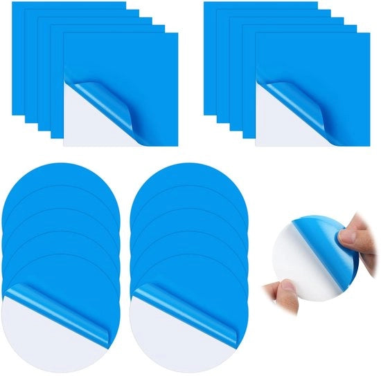 Pannelli di riparazione in PVC vinilico - Adesivi self-leviganti - Per vasche idromassaggio e piscine gonfiabili - 20 pezzi - Ideali per il ripristino rapido - Tecnologia PVC