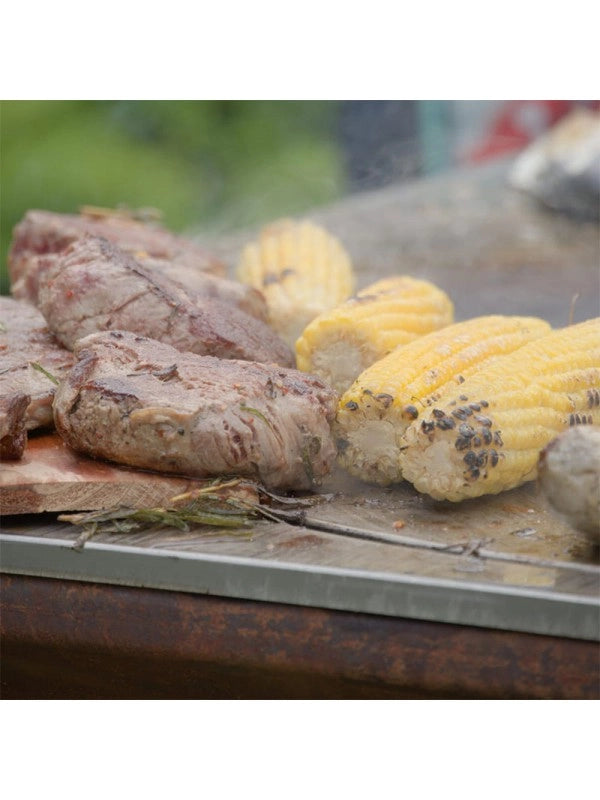Braciere da giardino, Barbecue con griglia in acciaio - G1 Basic corten