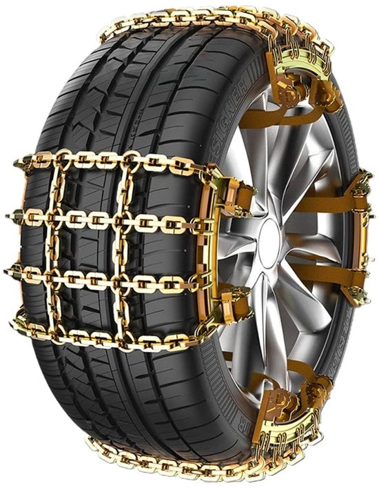 Cateni antiscivolo invernali - Cinghie antislittamento - Pneumatici antiaderenti - Freno sicuro - Formato universale - Spazzole per neve - Adatto a SUV e camion - 1,15 kg
