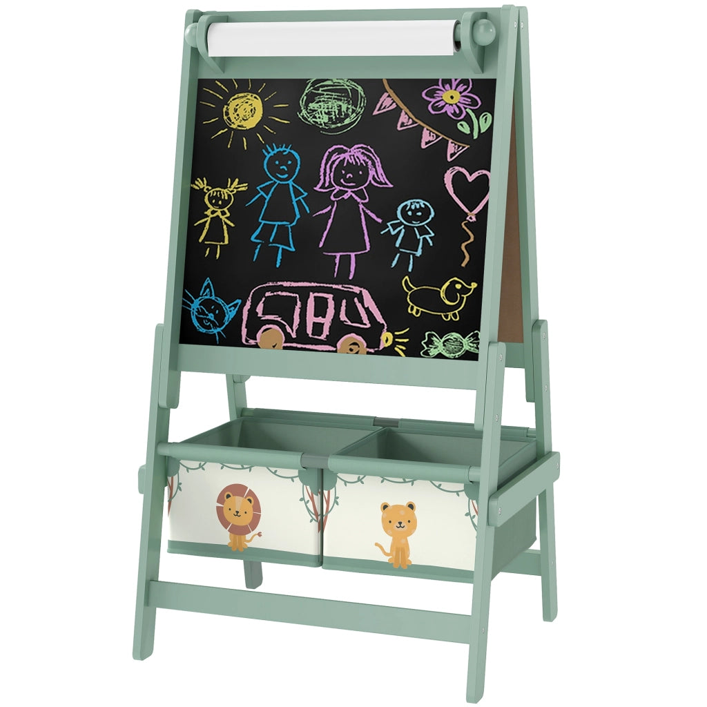 Tavolo da Disegno 3 in 1 per Bambini ¨C Minimal ¨C Verde