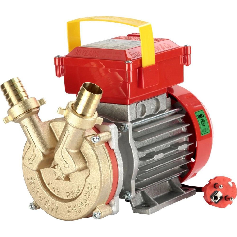 POMPA ELETTRICA DA TRAVASO 230V 50Hz 50L/MIN ELETTROPOMPA ACQUA VINO ROVER25