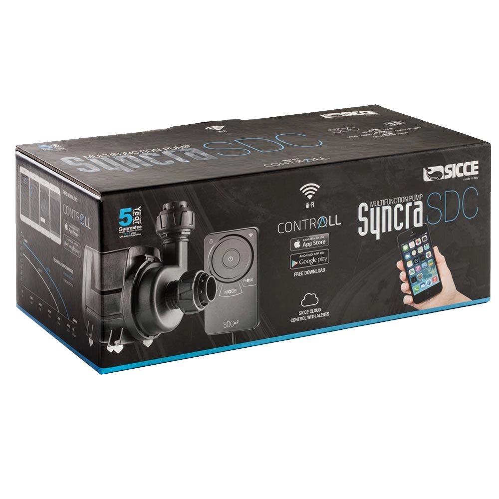 Sicce syncra sdc 7.0 pompa multifunzione controller wi-fi da 3000 a 7000 litri/h