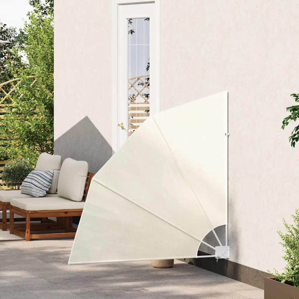 Tenda Laterale per Balcone Pieghevole Crema 140x140 cm 41578