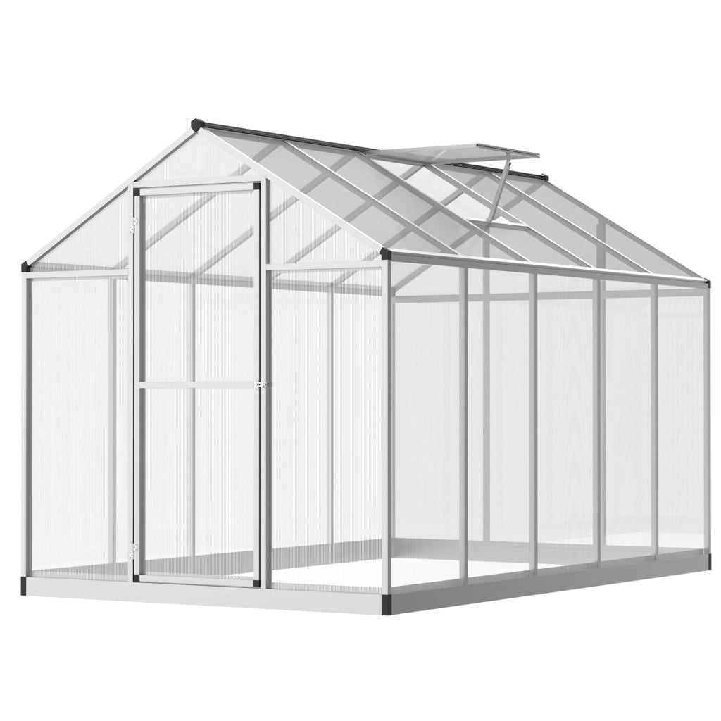 Serra da Giardino 3x2m ¨C Xylo ¨C Alluminio Policarbonato 5,5m2 con Fondazione Lucernario Porta