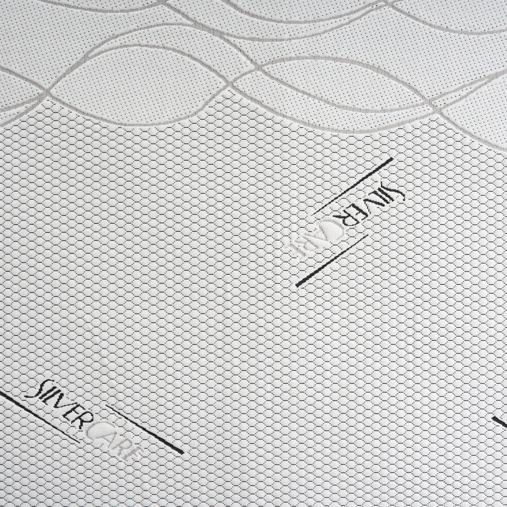 Topper Matrimoniale 160x200 in memory foam 5 cm con rivestimento Silver Fresh completamente sfoderabile