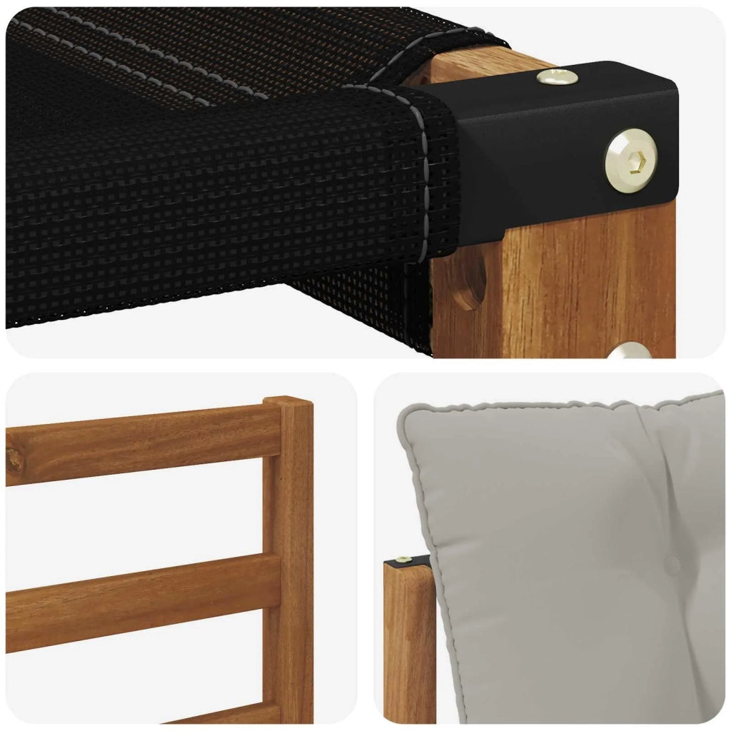 Set di divani da esterno 8 pcs Grigio Naturale e Chiaro 3369566