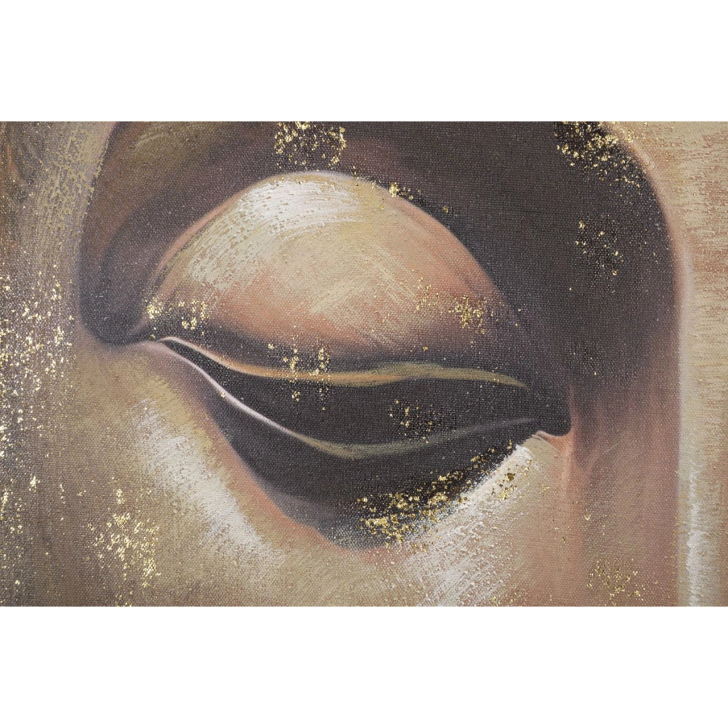 Stampa su Tela Buddah 4, Multicolore, Legno, 100x3x100 cm
