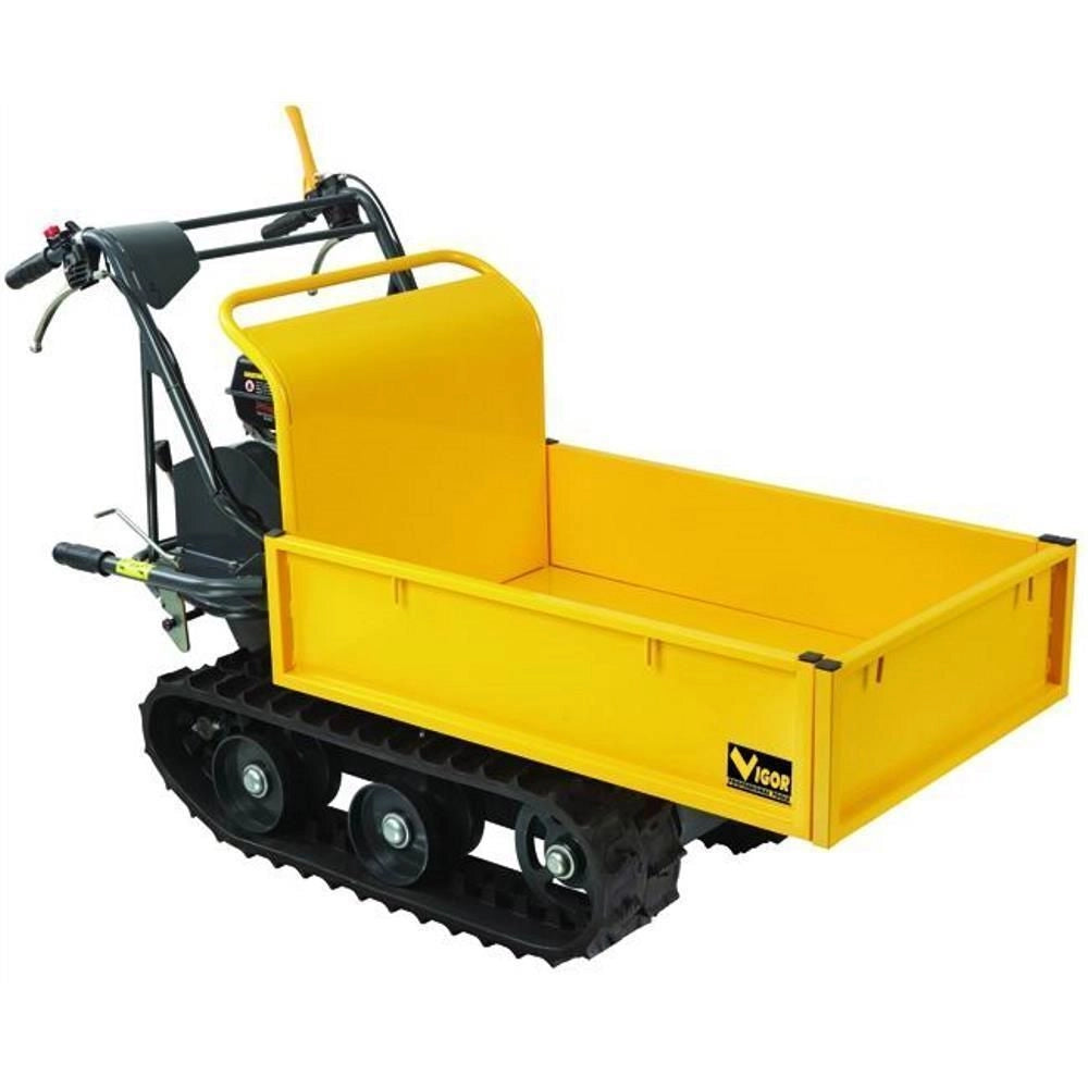 Vigor 59723-15 VI-CA 300 Motocarriola cingolata motore 4T benzina 196 cc 4.8 kW vasca 165 L carico max 300 kg colore Rosso