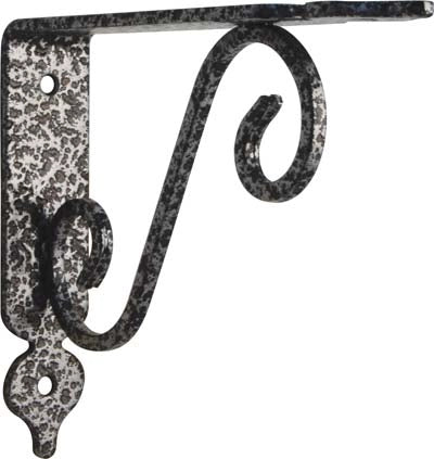 REGGIMENSOLA TOSCANIA BOLIS - ACCIAIO VERNICIATO NERO/ARGENTO MM 330X280- 2 pezzi