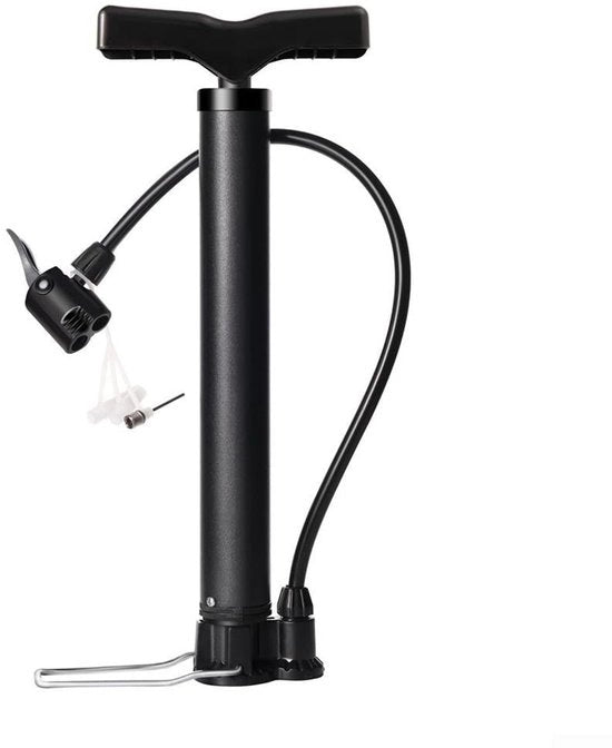 Pompa per bicicletta con manometro affidabile fino a 130 psi - Pompa per bicicletta con druckmeter - Pompa per bicicletta elettrica - Pompa per bicicletta per freni a disco/AV - Pompa per bicicletta ergonomico a pedale - Sonda alta temperatura.