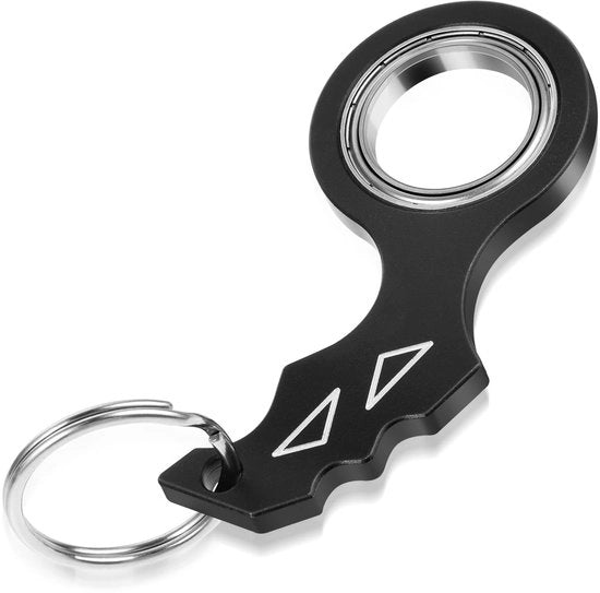 Accessorio da Tavolo Rotante - Portatile - Giocattolo per Ridurre lo Stress - Adulti/Teenageri - Nero - 6,3 x 2,9 cm - Aiuta a Ridurre l'Ansia - Giocattolo per Ridurre lo Stress