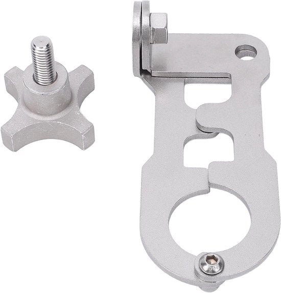 Manubrio ergonomico con presa a gomito - fissaggio a dente di leone - chiusura regolabile - progettato per prestazioni - robusto - design innovativo - sicuro - facile da utilizzare - adatto a tutti i modelli - colore nero