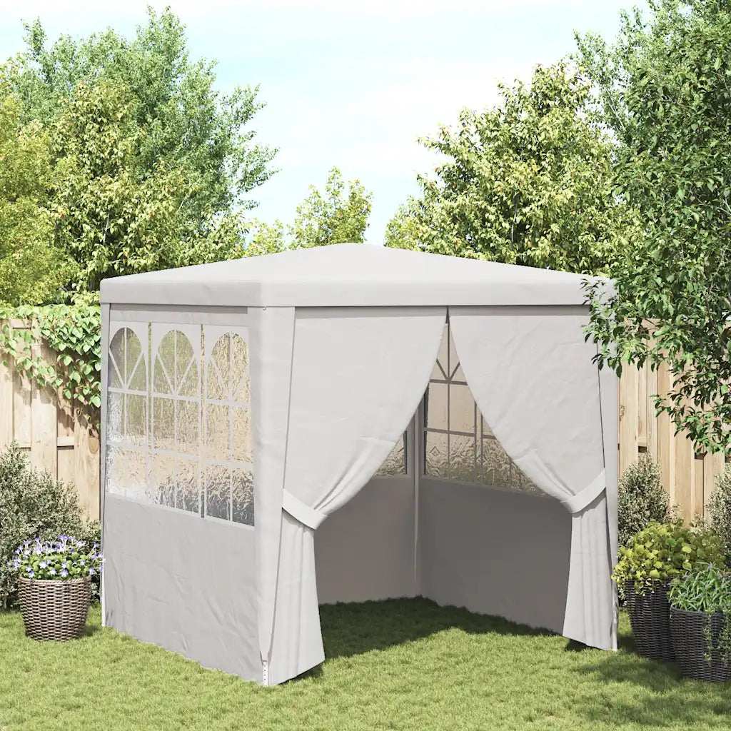 Gazebo Professionale con Pareti 2x2 m Bianco 90 g/m² 48516