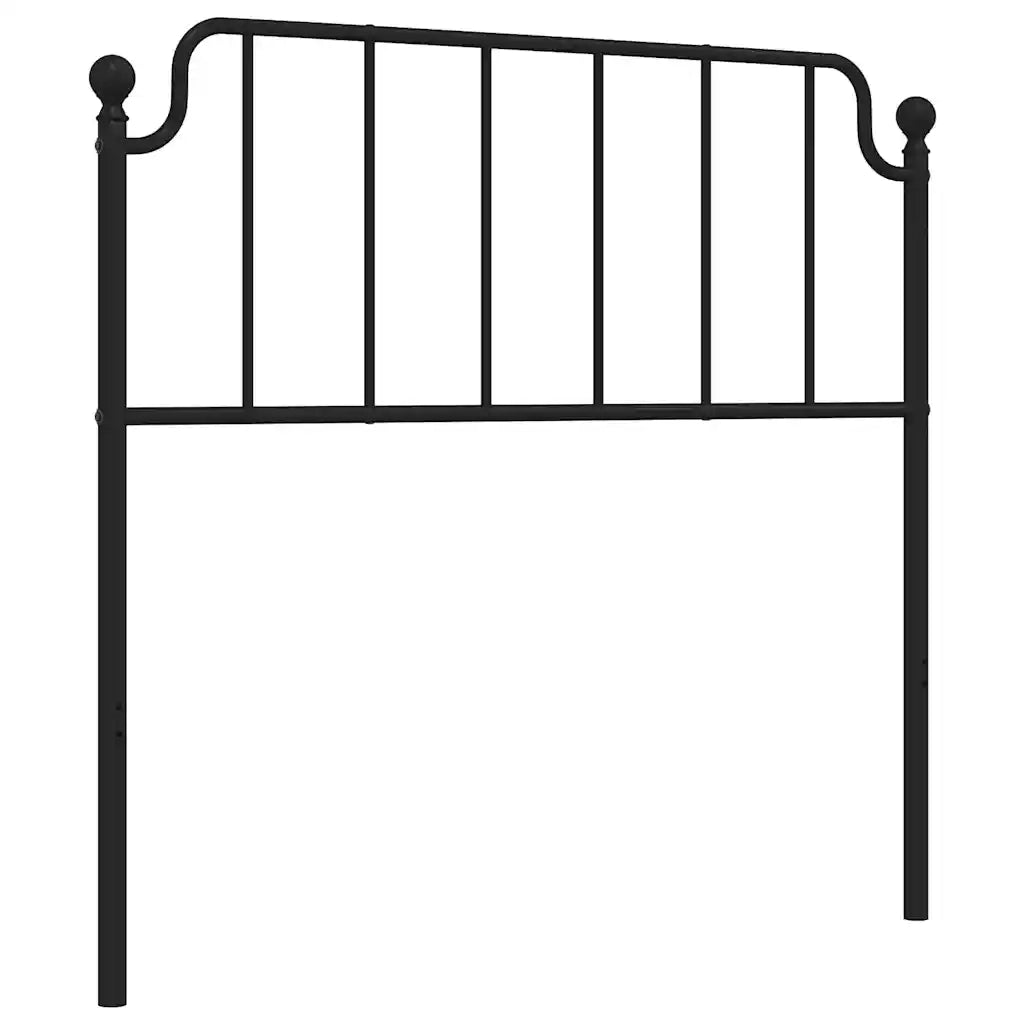 Testiera di Ricambio in Metallo Nero 100 cm 373916