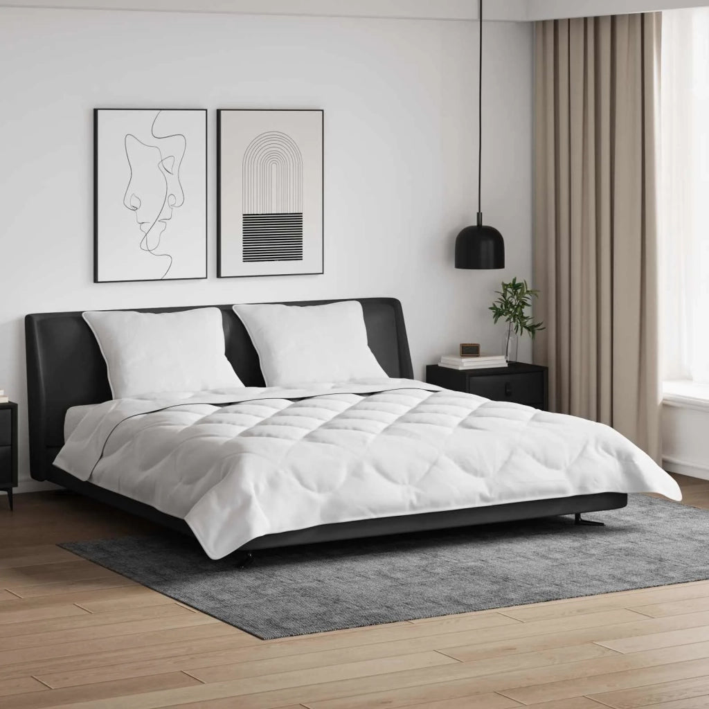 Duvet Estivo con cuscino 3 pcs Bianco Microfibra 3377274