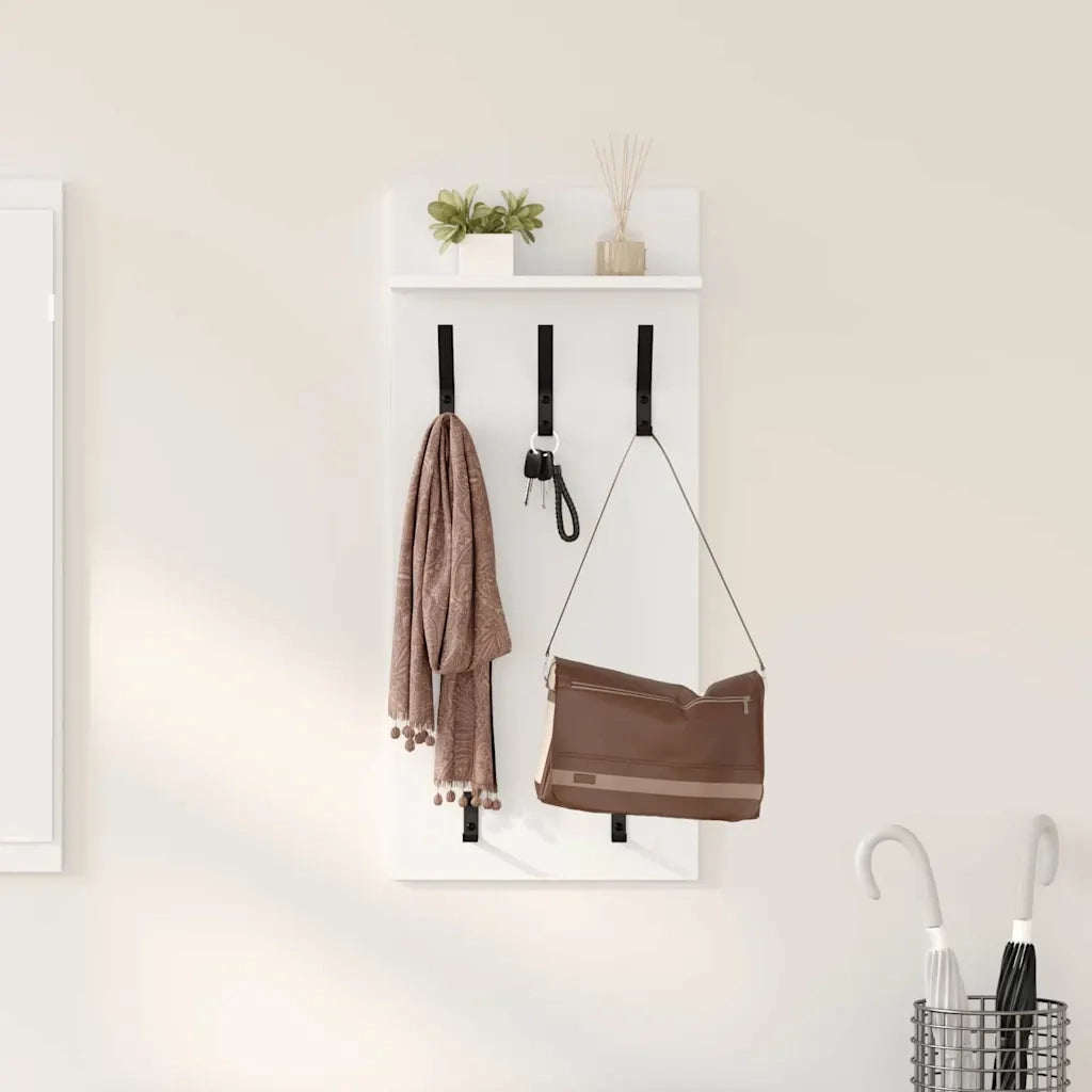 Appendiabiti a muro A parete Bianco 40 x 10 x 90 cm 874451