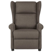 Poltrona Reclinabile in Tessuto Marrone 340953