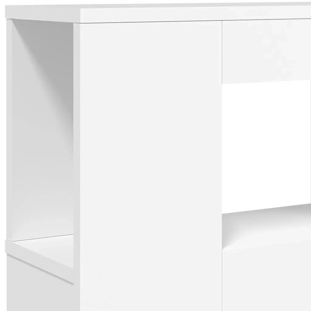 Testiera LED Bianca 180x18,5x103,5 cm Legno Multistrato 837358
