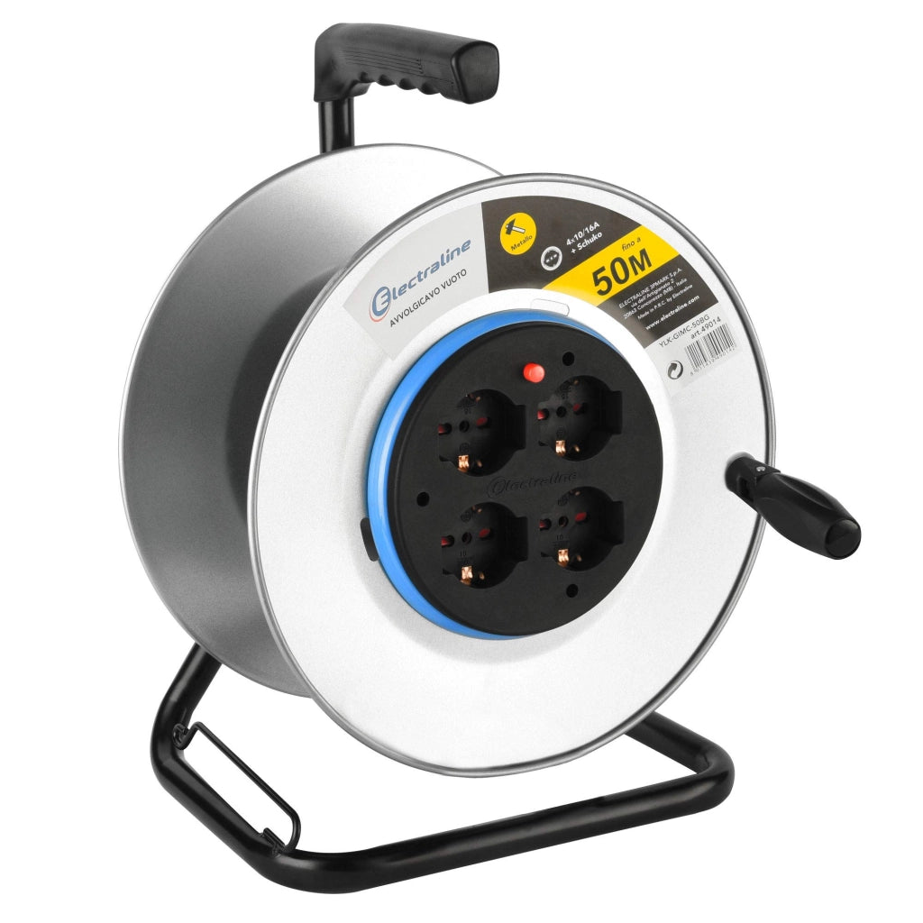 Rullo Avvolgicavo Capacità Avvolgimento 49014 Electraline 50 mt