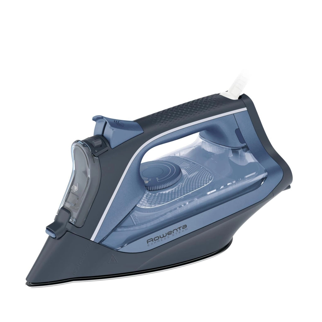 Rowenta DW4308D1 Express Steam Ferro da Stiro a Vapore 2500W Piastra Microsteam 300 Laser 40 g-min Colpo Vapore 150 g-min colore Blu