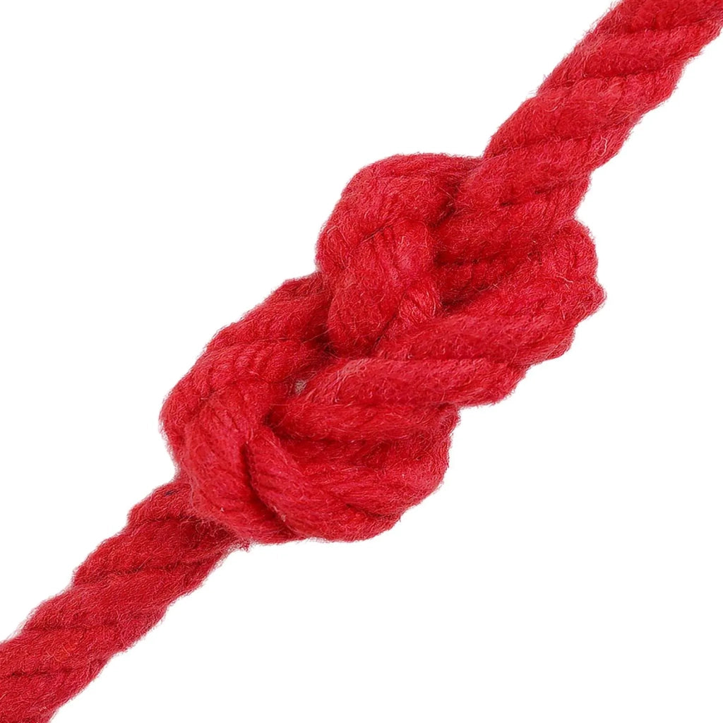 Corda di Cotone 8 mm 50 m Rosso 100% Cotone 42011903