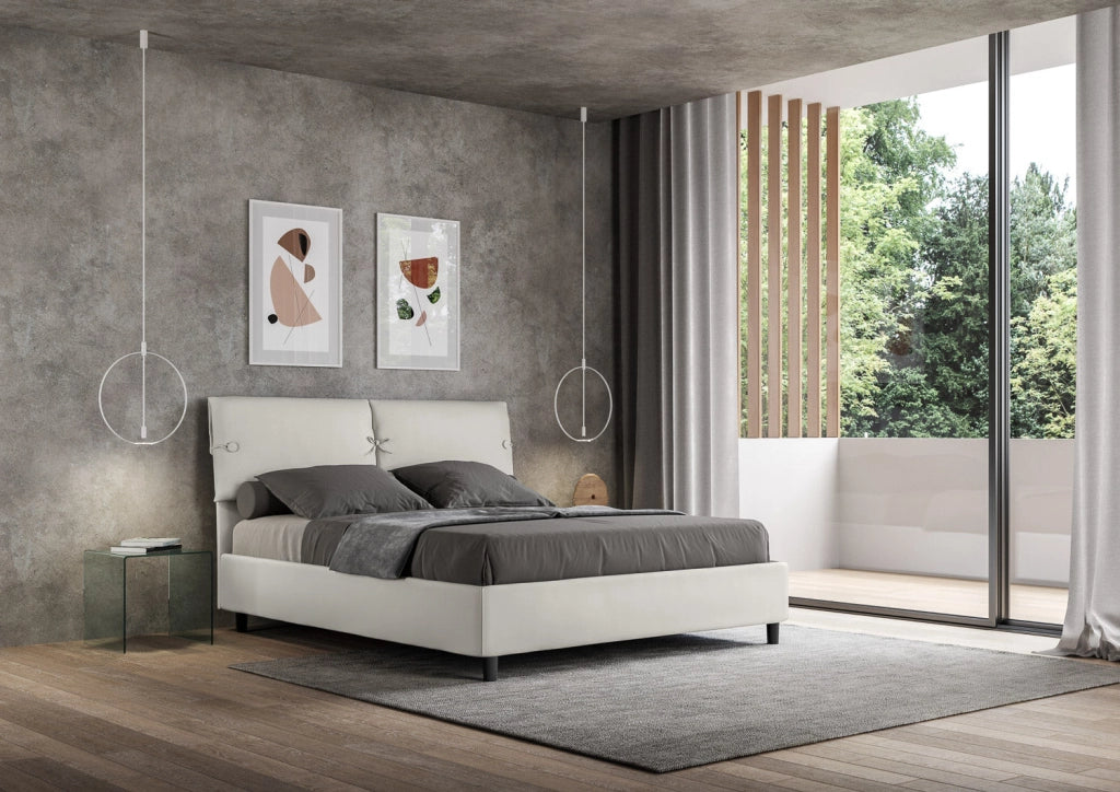 Letto Matrimoniale 160x190 cm con Rete Sleeper Bianco