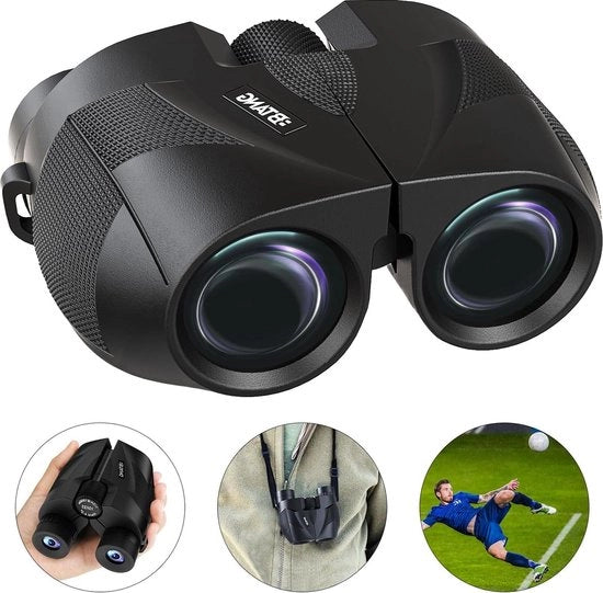 Verrekijker compatta acqua resistente per adulti e bambini - 10x25 HD - stabilizzatore dell'immagine - prisma BAK4 - FMC - osservazione degli uccelli - camminata - caccia - concerti