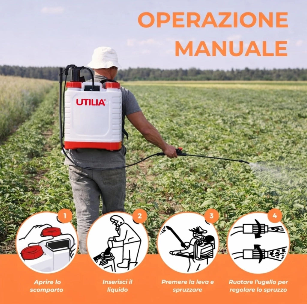 Utilia POMPA A PRESSIONE IN PLASTICA lt. 16