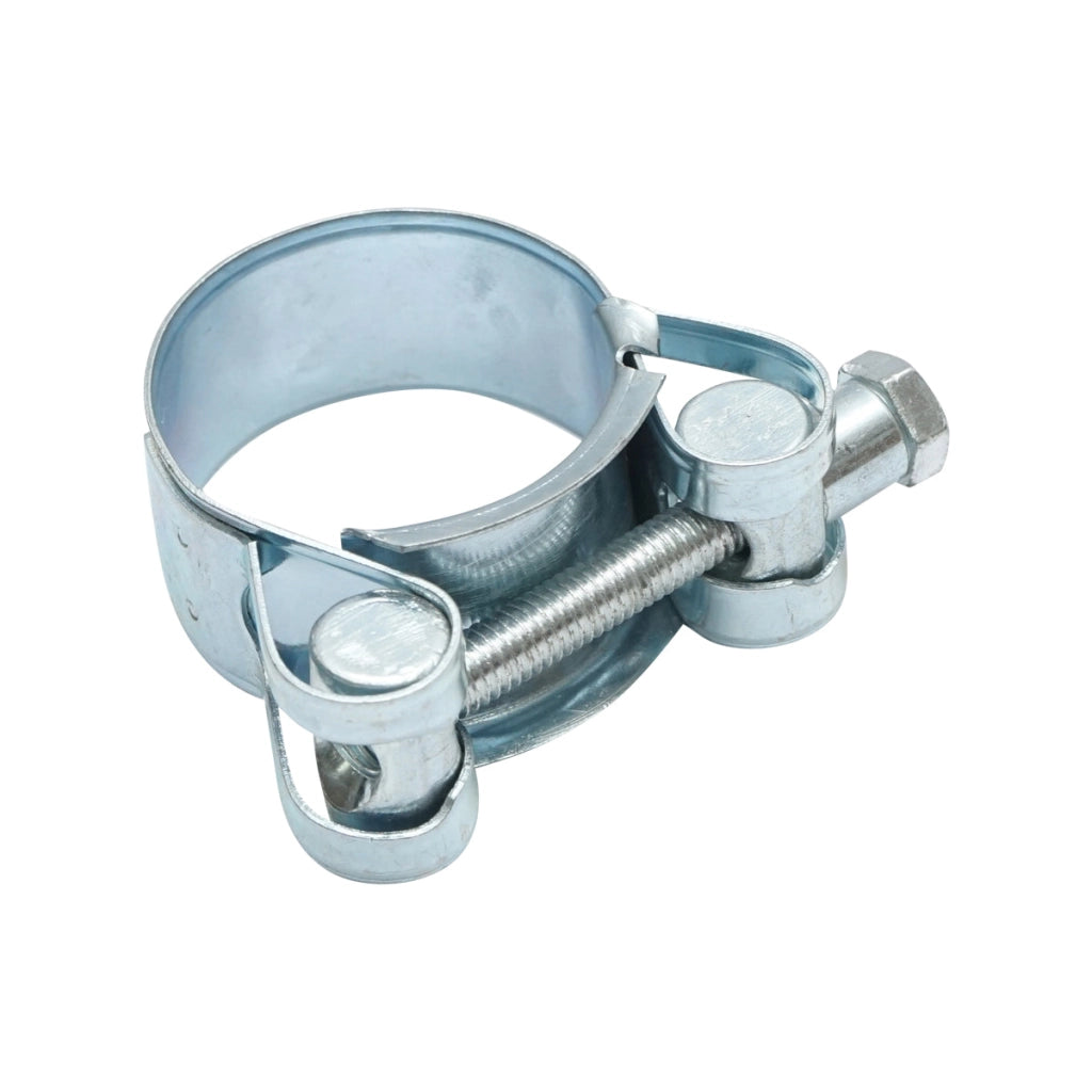 Morsetto di forza, morsetto in metallo zincato con vite W1 per tubi da 52-55 mm Breckner Germany