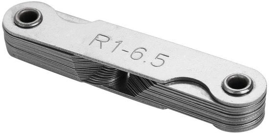 Misuratore di Diametro Conico in Acciaio Inossidabile - Misuratore Concavo - Misuratore di Diametro R0-100mm - Duraturo - Resistente ai Colpi - Etichette Chiare