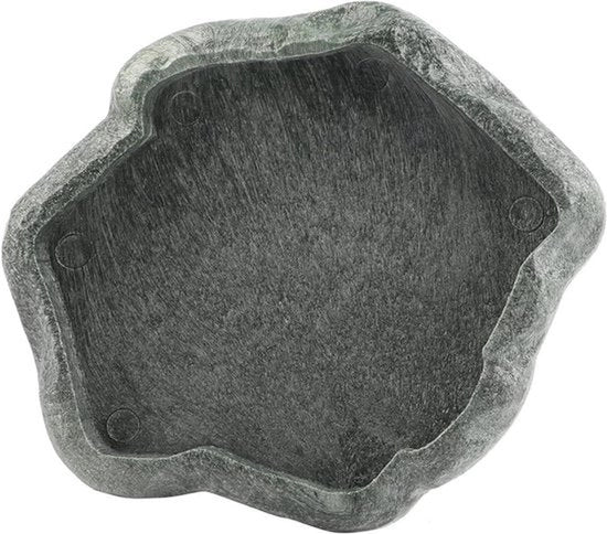 Acquario per terrario - vasca per acqua - contenitore per cibo e acqua - ciotola per alimentazione - adatto per tartarughe e lucertole - materiale ecologico - pietra per erpetologia