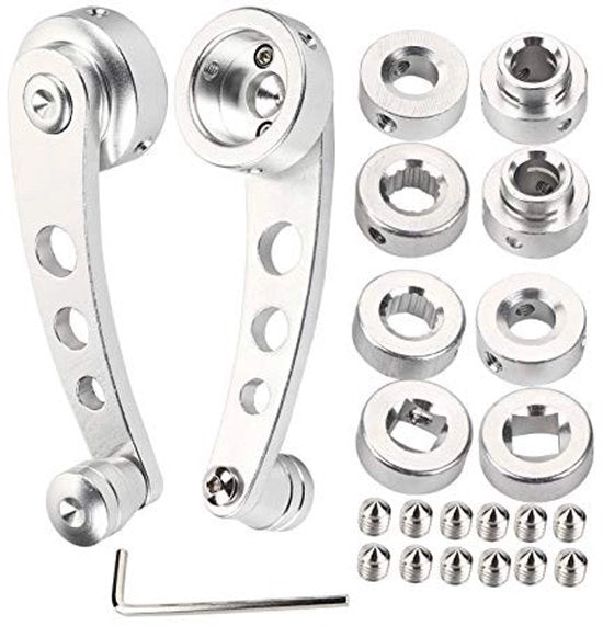 Manubrio per auto classica - Supporto per sedile - Maniglia per auto - Leggero e stile - Colore argento - Adatto per auto d'epoca - Ideale per veicoli vintage