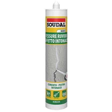 SILICONE ACRILICO EFFETTO INTONACO SOUDAL 300 ml - Bianco Ruvido - SOUDAL