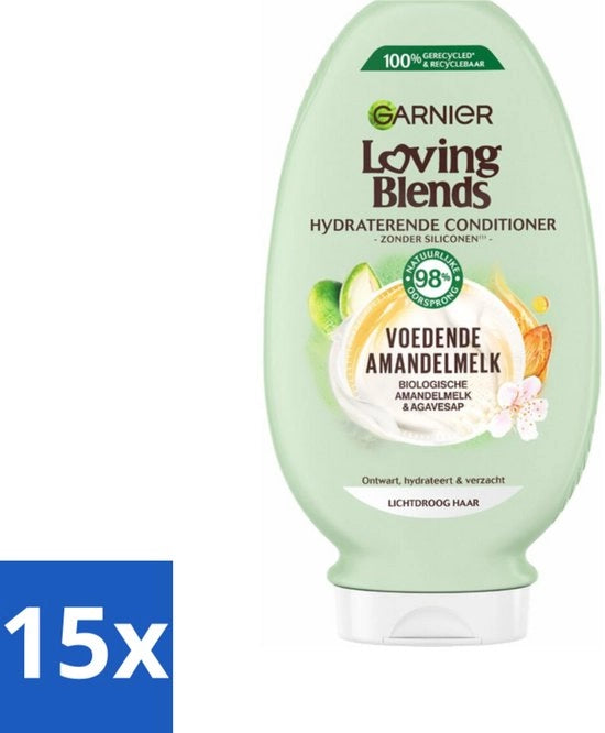 15 x Condizionatore nutriente con miele d'arancia per capelli secchi - 250 ml - Idoneo per capelli secchi e delicati - Condizionatore nutriente - Miele d'arancia - Capelli biologici - Idoneo per idratazione