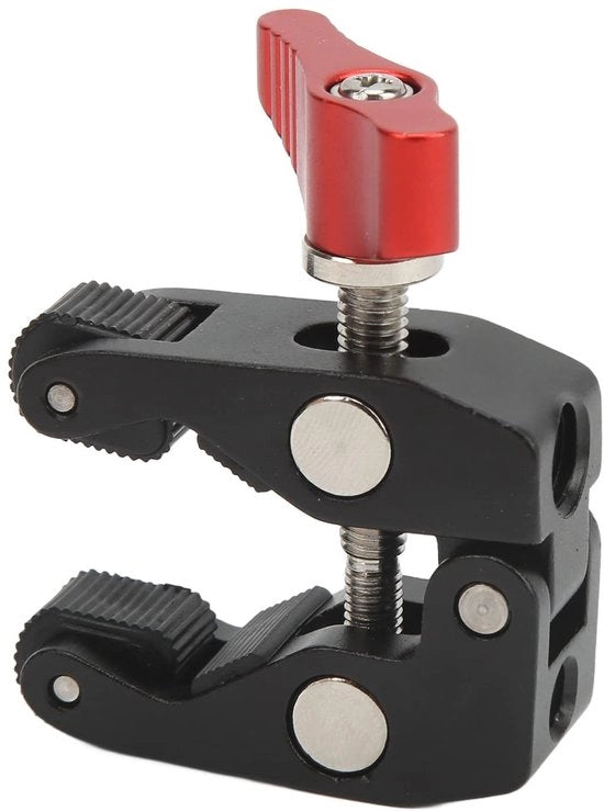 Super Klem per Stativo - Materiale Duraturo - Colore Nero - Ideale per Fotografi e Videomaker - Compatto e Leggero - Perfetto per Supporti Portatili