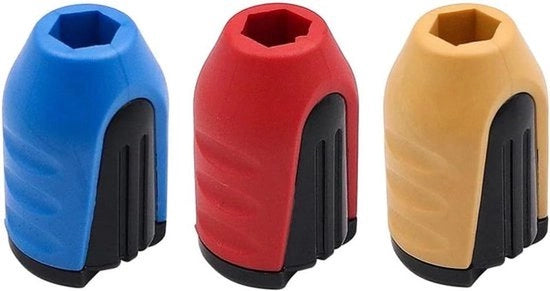 Bit per Magnetica Ongolo - Magnetizzazione - Plastica - 1/4 pollici - Cassetta - Set a 3 pezzi - Rimovibile - Adatto per Bit per Ongoli - Nero Magnetico Ongolo per Plastica Modello