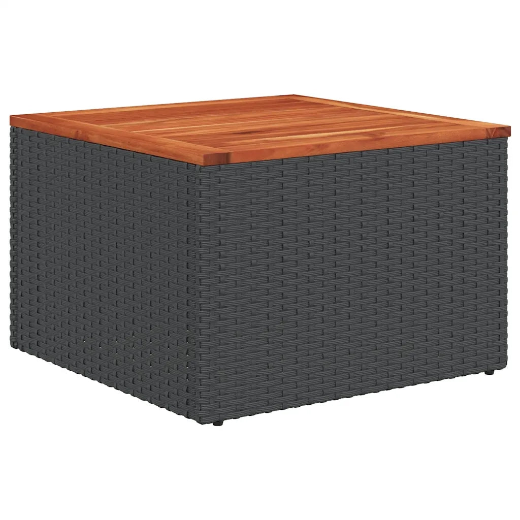 Set Divani da Giardino con Cuscini 8 pz Nero in Polyrattan 3325794